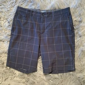 Nike GOLF Plaid Polyester Pockets Shorts Size 34